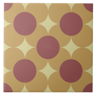 Modern Flower Dot Pattern Tile