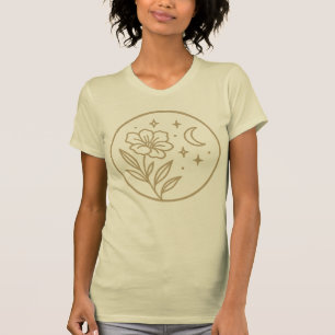 Modern Flower Graphics Women's Slim Fit T-Shirt