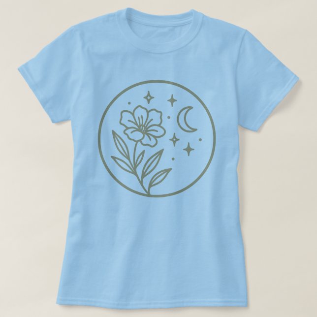 Modern Flower Graphics Women's T-Shirt (Design Front)