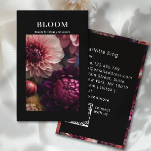 Modern Flower QR Code Business Card