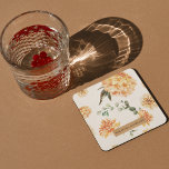 Modern Flowers Yellow & Kraft Personalised Gift Square Paper Coaster<br><div class="desc">This beautiful modern watercolor flowers design features bright and cheerful yellow blooms arranged in a lovely bouquet. The artwork is created using the delicate and translucent medium of watercolor, which gives the flowers a soft and dreamy quality. The design can be personalised with a name of your choice, making it...</div>