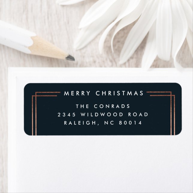 Modern foil merry Christmas Label (Insitu)