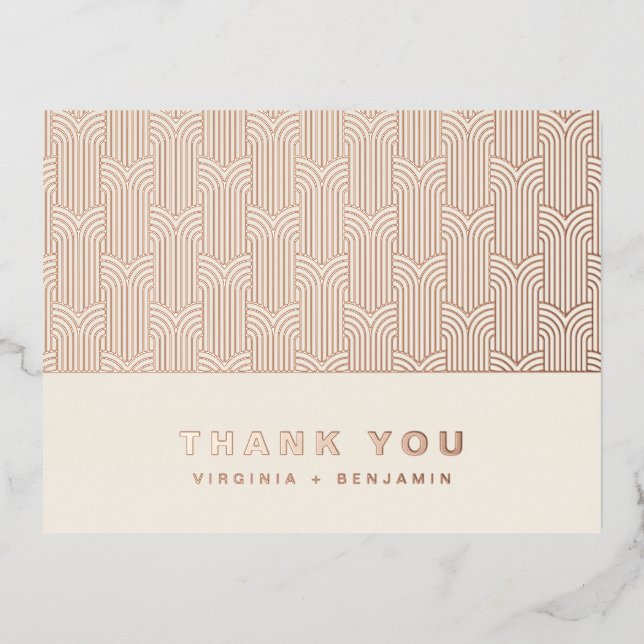 Modern Foil Thank You Card (Front)