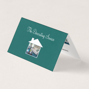 Modern Folded Decorating Business Tent Cards