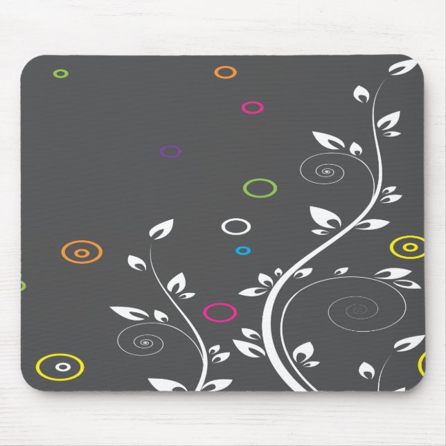 Modern Foliage Mouse Mat (Front)