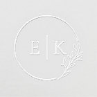 Modern Foliage Wedding Monogram