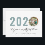 Modern foliage wreath 2020 stayed home holiday card<br><div class="desc">Modern minimal foliage wreath Merry Christmas 2020 the year we stayed home script holiday Christmas card. Hand painted eucalyptus,  minimal foliage and modern rustic rattan wreath give this holiday card a luxurious feel. In classy greens,  browns and greys.</div>