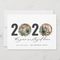 Modern foliage wreath 2020 stayed home