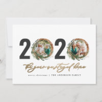 Modern foliage wreath 2020 stayed home