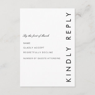 Modern Folio RSVP Card