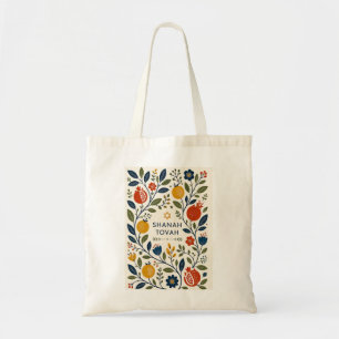Modern Folk Art Shana Tovah Botanical Tote Bag