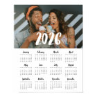 Modern font 2026 family photo calendar
