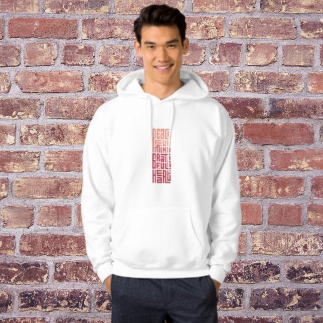 Modern Font Hoodie - Minimal Style (Creator Uploaded)