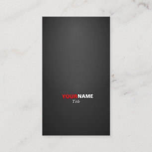 Modern font in two colours with business card