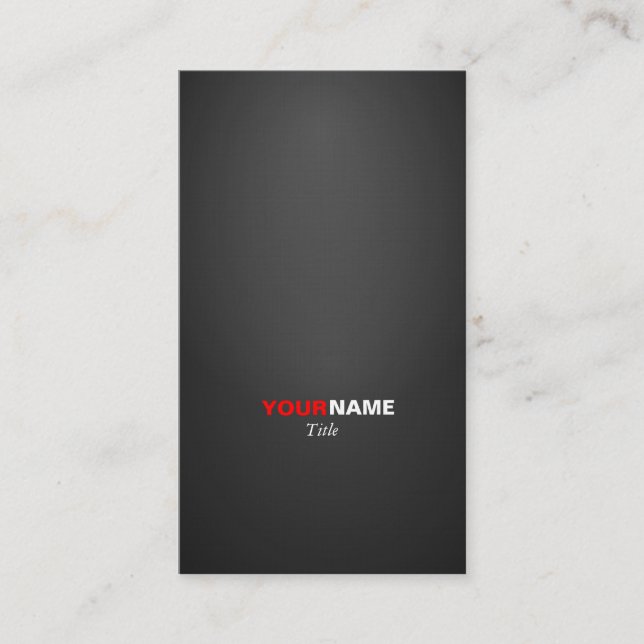 Modern font in two colours with business card (Front)