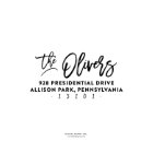 Modern Font Script Family Return Address Stamp 