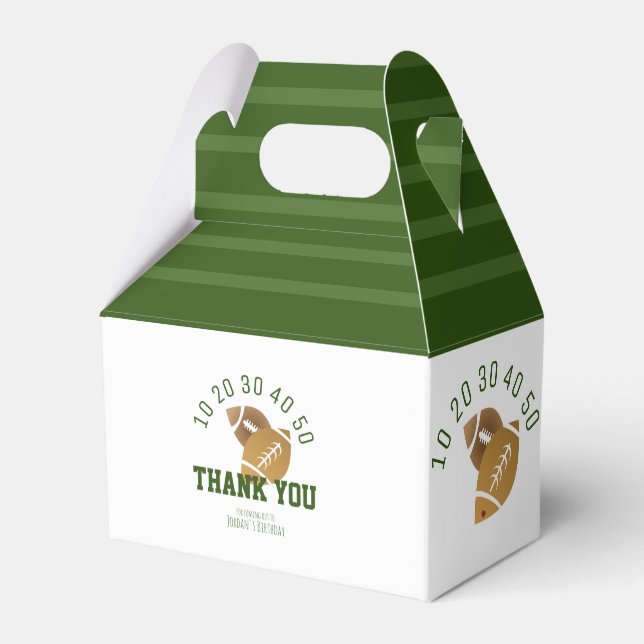 Modern Football Field  Favour Box (Front Side)