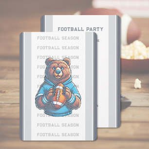 Modern Football Party Invitation