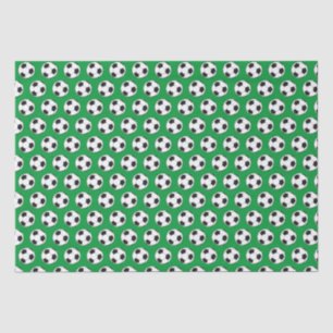 Modern Football Soccer Boy Birthday Kids Green Tissue Paper