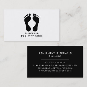 Modern Footprints, Podiatry Clinic, Podiatrist Business Card