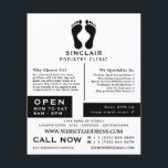 Modern Footprints, Podiatry Clinic, Podiatrist Flyer<br><div class="desc">Modern Footprints,  Podiatry Clinic,  Podiatrist Advertising Flyer by The Business Card Store.</div>