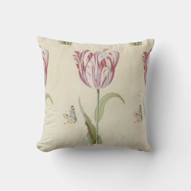 modern foral tulip cushion (Front)