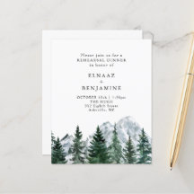 Modern Forest and Mountain landscape Wed Programme