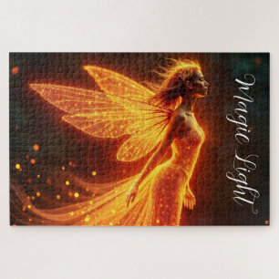 Modern forest fire creatures fly colourful fairy jigsaw puzzle