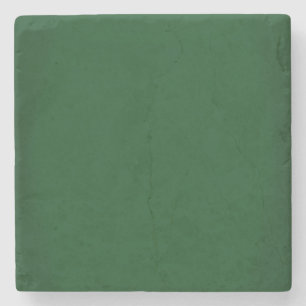 Modern Forest Green Customisable Stone Coaster