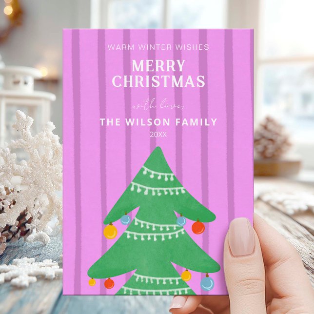 Modern Forest Holiday Photo Card (Creator Uploaded)