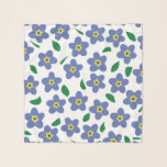 Modern Forget Me Not Scarf, Floral Scarves<br><div class="desc">Forget me not scarf.</div>