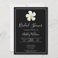 Modern Formal Classic, White on Black, Bridal