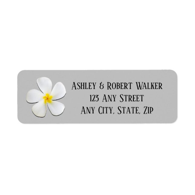 Modern Formal Classic, White on Light Grey Wedding (Front)