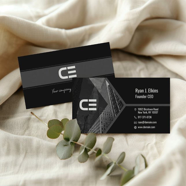 Modern Founder CEO Design for Professionals Business Card (Creator Uploaded)