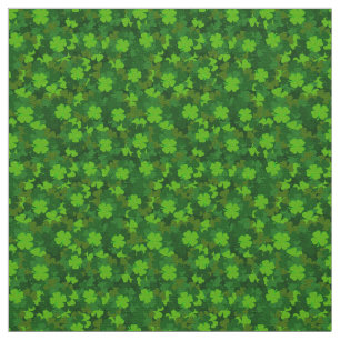 Modern Four Leaf Clover Floral Fabric