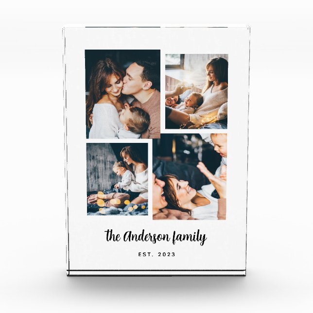 Modern Four Photo Collage | Photo Block (Front)