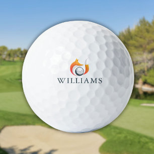 Modern Fox And Ball Personalised Name