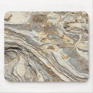 Modern Fractured Marble Stone Mouse Mat