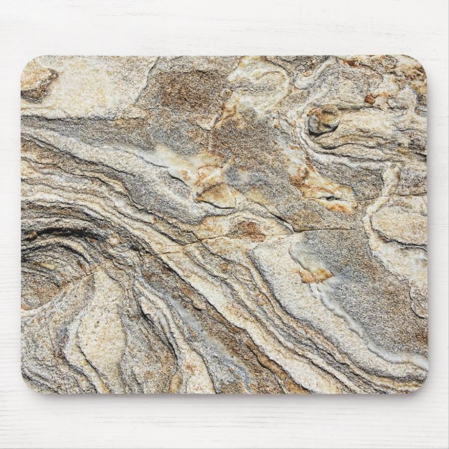 Modern Fractured Marble Stone Mouse Mat (Front)