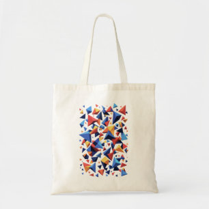 Modern Fragment Grid Tote Bag