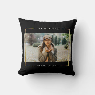 Modern Frame   Graduation Photo Keepsake Elegant Cushion