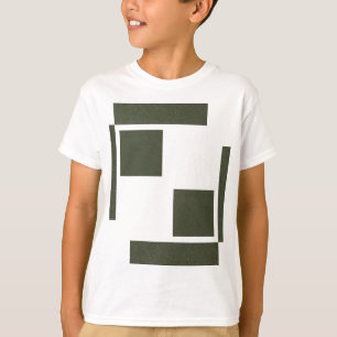 Modern Frame Moss Green Kids Tee - T-Shirt