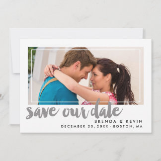Modern Frame | Save the Date Announcement