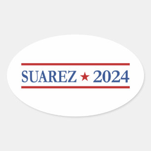 Modern Francis Suarez 2024 US President Oval Sticker