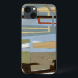 Modern Free Expression Painting by Norman Wyatt iPhone 13 Case<br><div class="desc">A modern free expression painting by Norman Wyatt Jr,  it features interlocking lines that form tight links of colour. Perfect as a personal purchase or as a gift for someone who enjoys free expression paintings.</div>