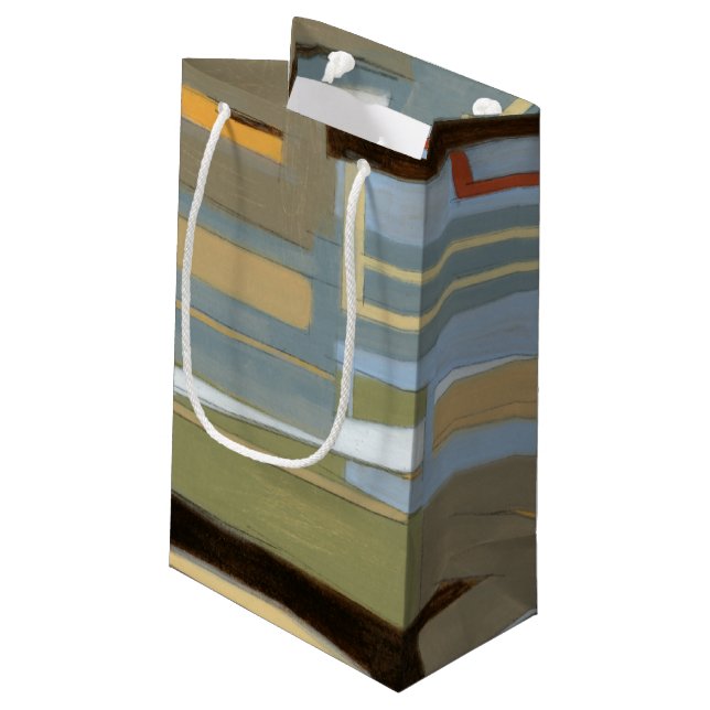 Modern Free Expression Painting by Norman Wyatt Small Gift Bag (Back Angled)