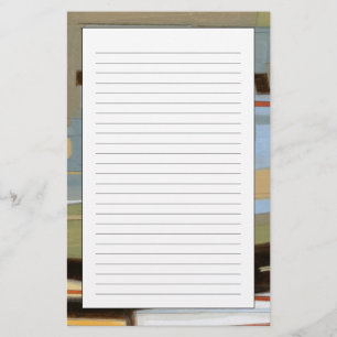 Modern Free Expression Painting by Norman Wyatt Stationery