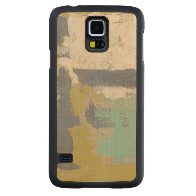 Modern Free Expression Painting Carved Maple Galaxy S5 Case (Back)
