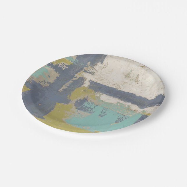 Modern Free Expression Painting Paper Plate (Angled)