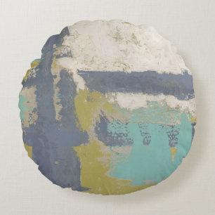 Modern Free Expression Painting Round Cushion